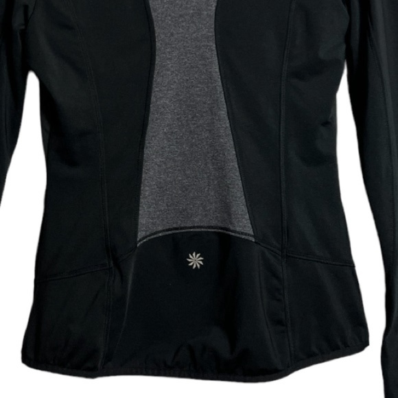 Athleta Prevail Ruffle Reflective Jacket Black XSmall - Picture 9 of 9